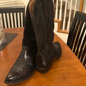 Black Luchesse cowboy boots